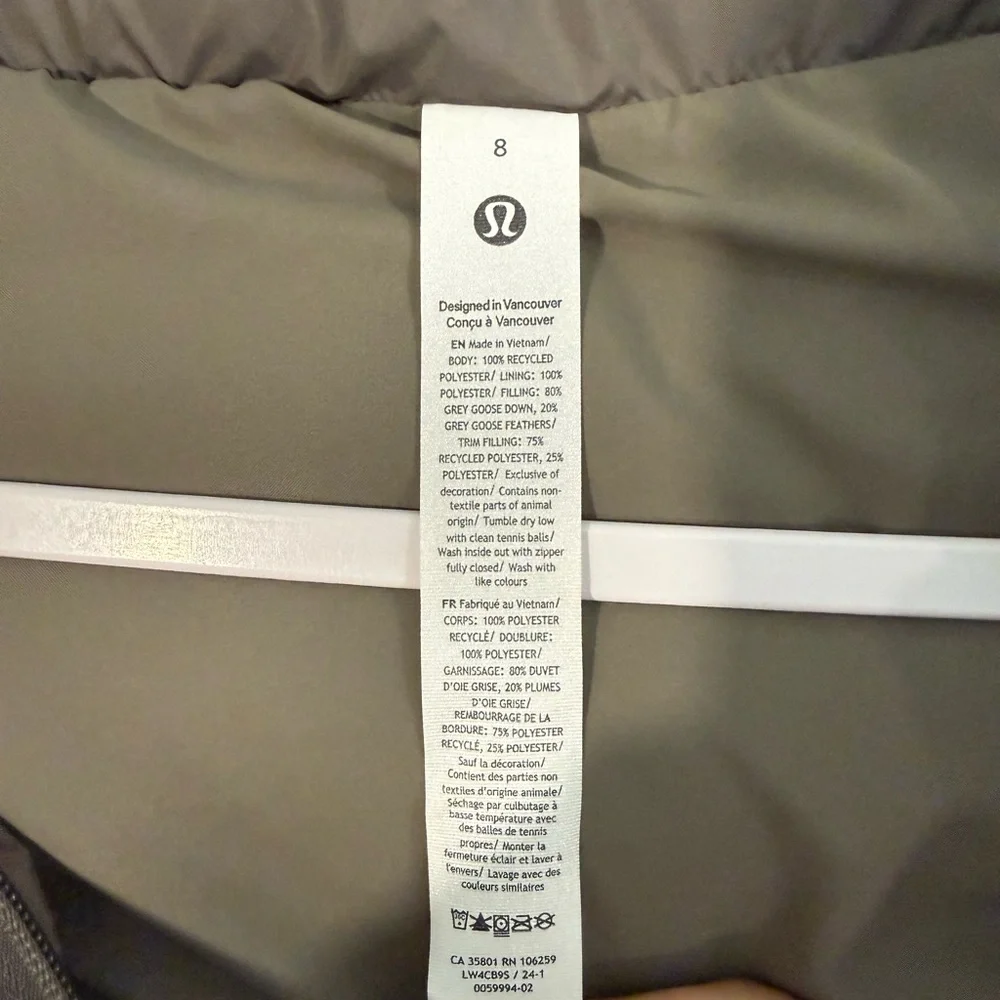 Lululemon Wunder puff cropped puffer vest - Picture 5 of 5